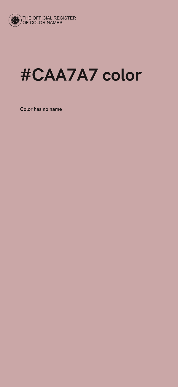 #CAA7A7 color image