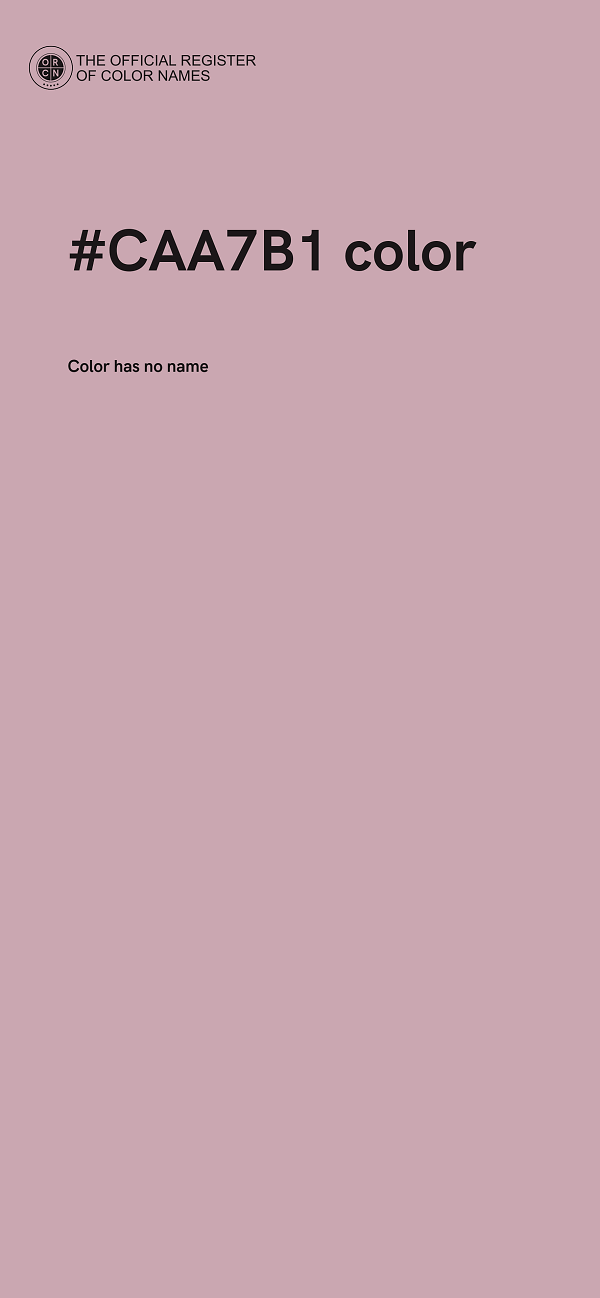 #CAA7B1 color image