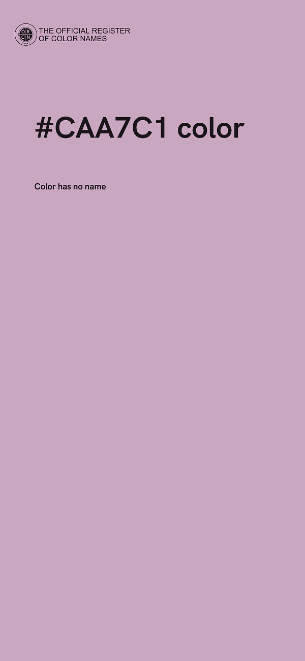 #CAA7C1 color image