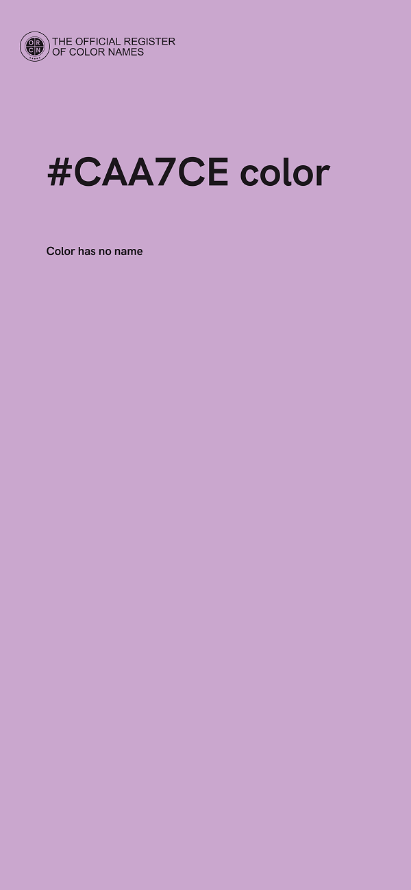#CAA7CE color image