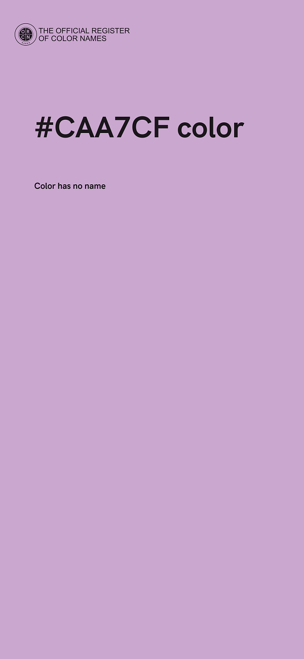 #CAA7CF color image