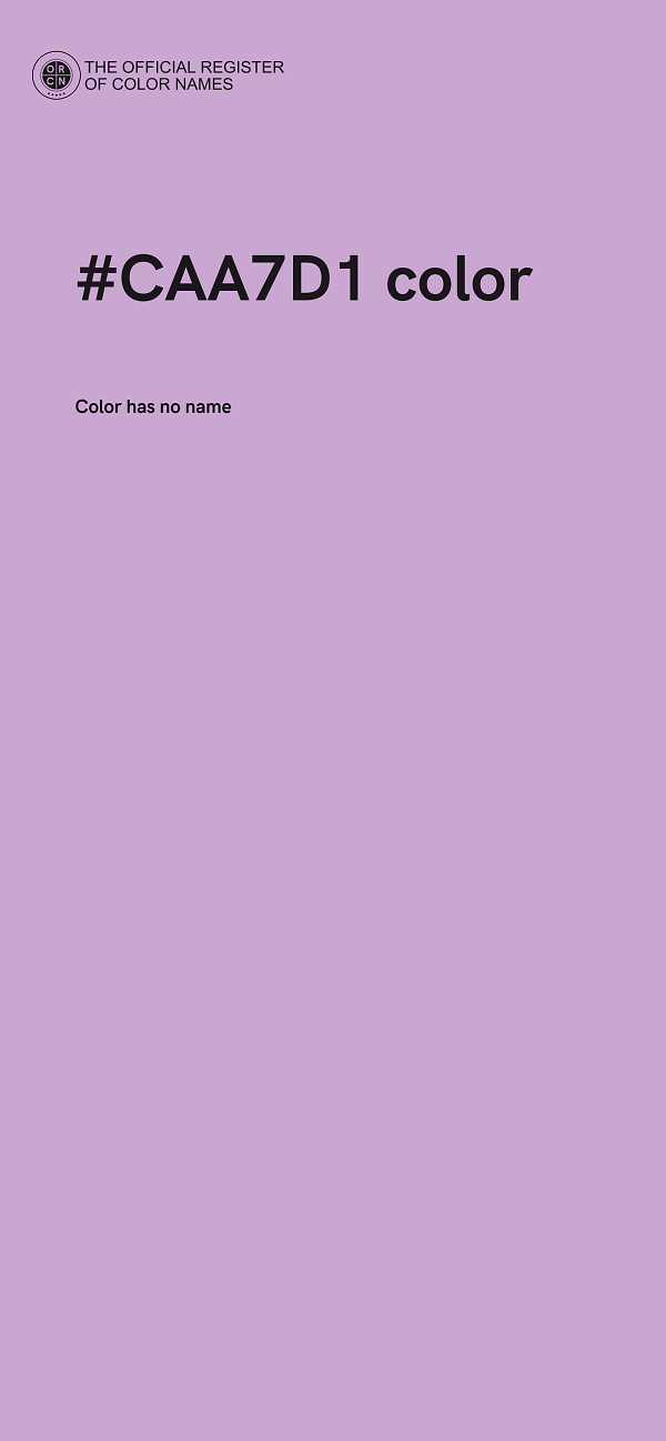 #CAA7D1 color image
