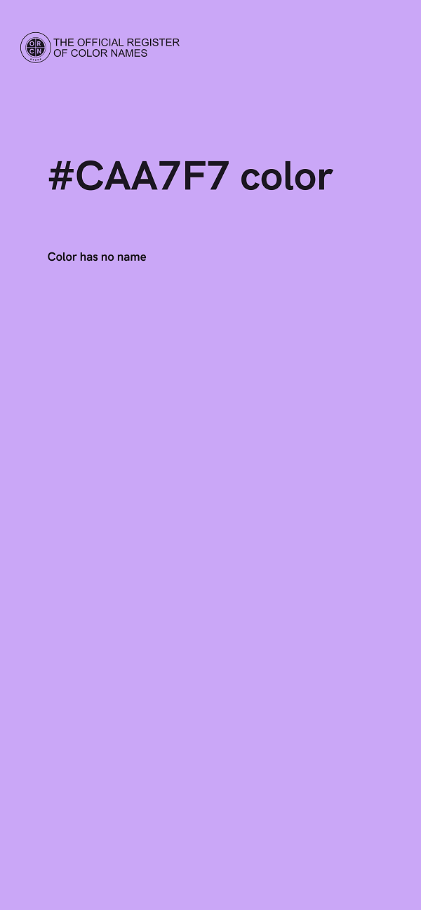 #CAA7F7 color image