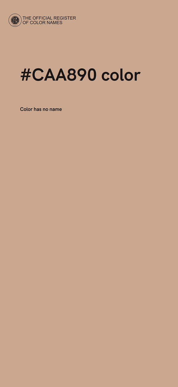 #CAA890 color image