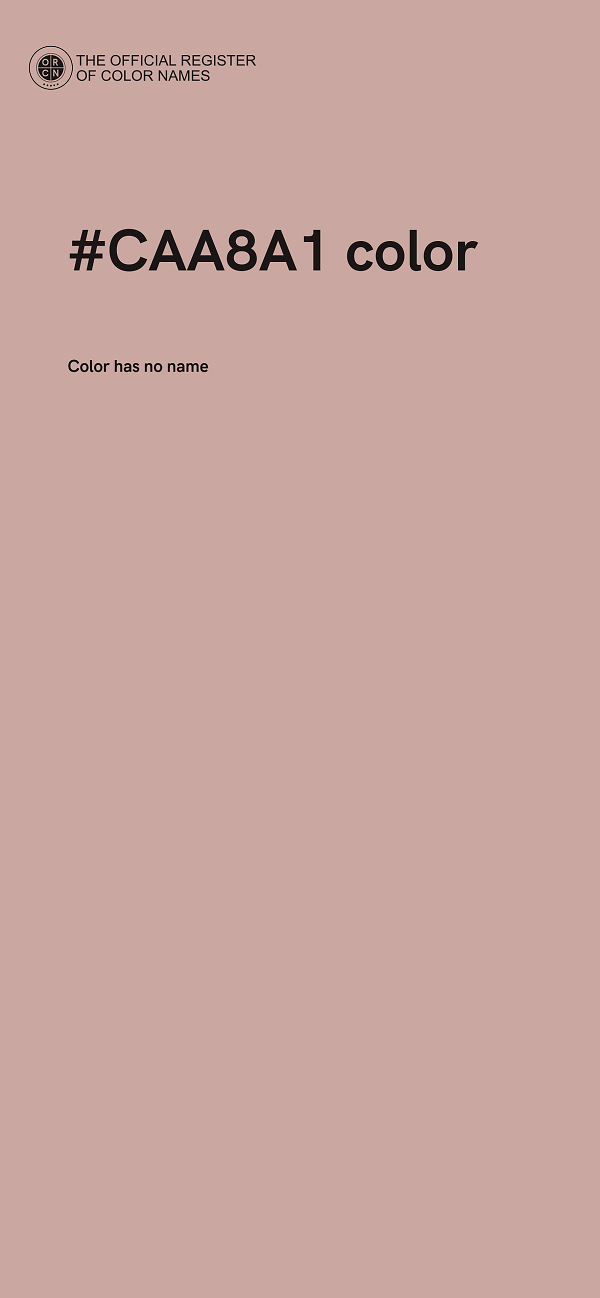 #CAA8A1 color image