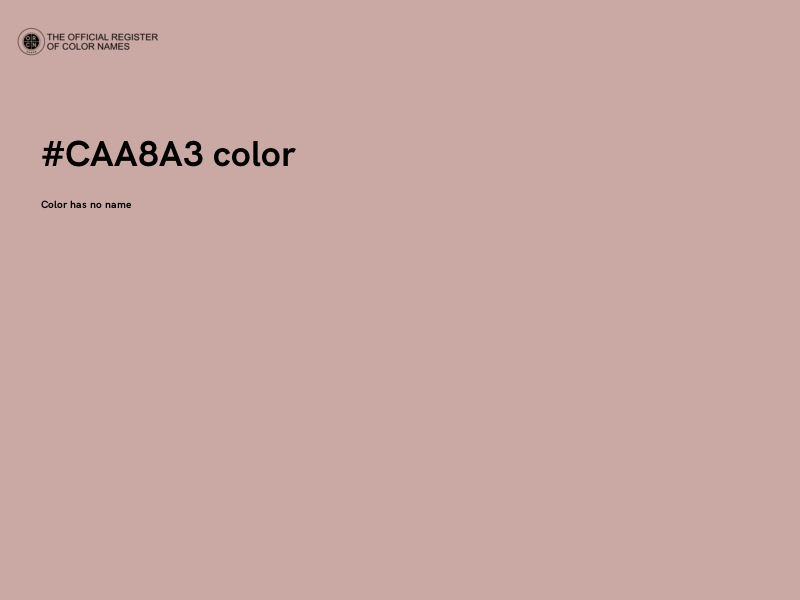 #CAA8A3 color image