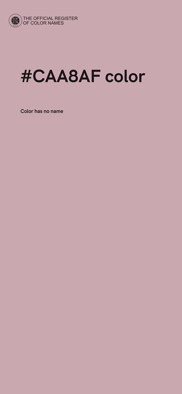 #CAA8AF color image