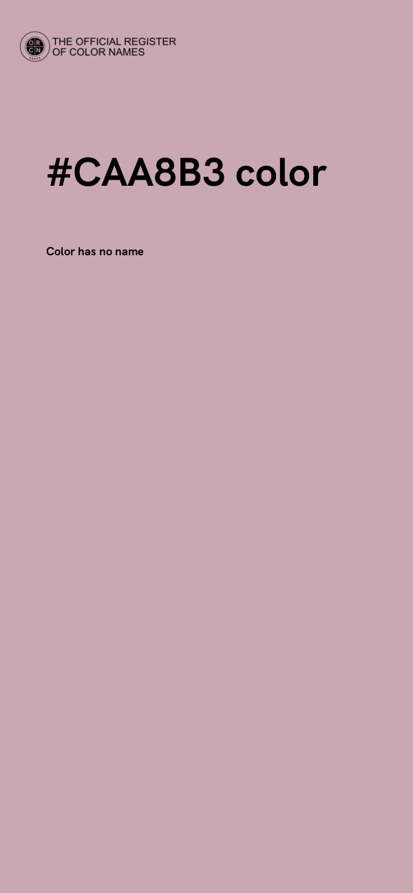 #CAA8B3 color image