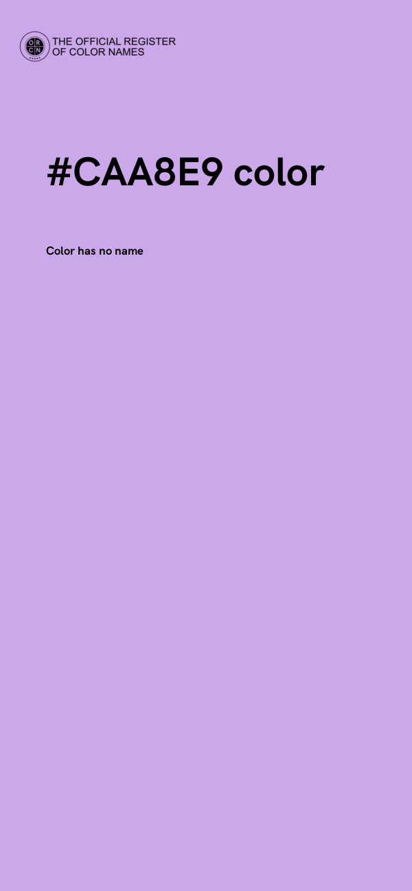 #CAA8E9 color image
