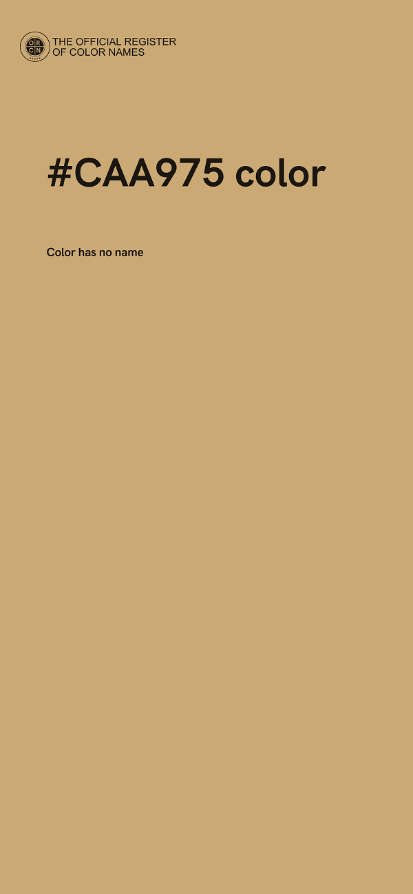 #CAA975 color image