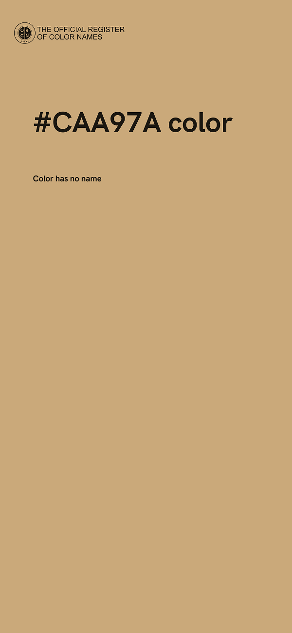 #CAA97A color image