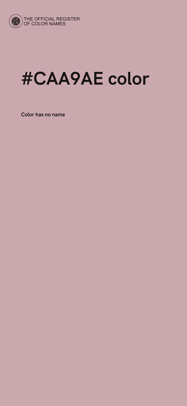 #CAA9AE color image