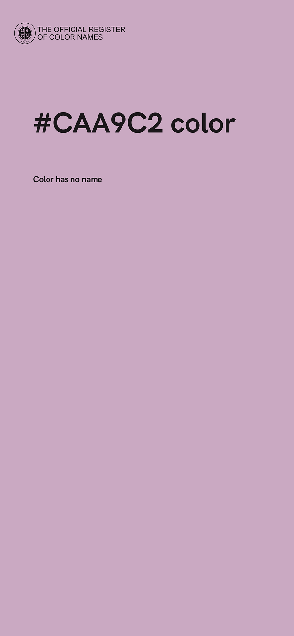 #CAA9C2 color image