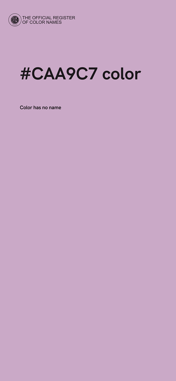 #CAA9C7 color image