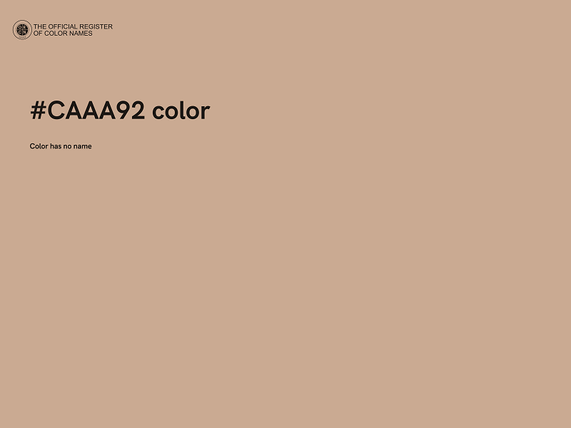 #CAAA92 color image