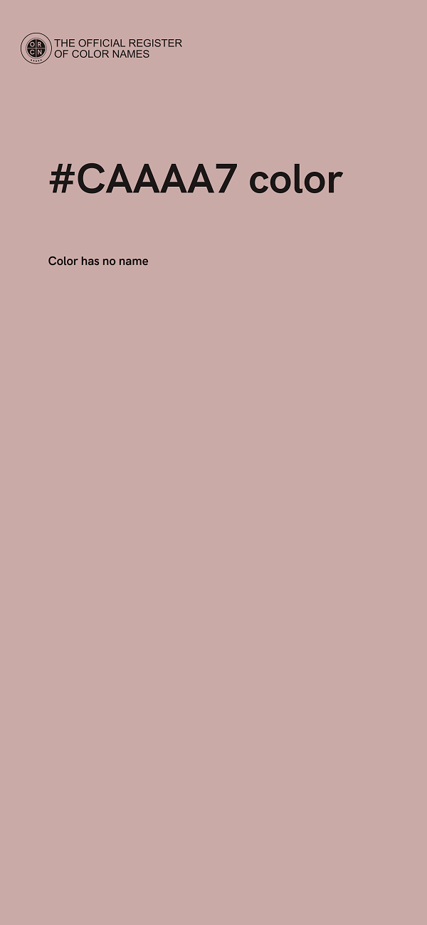 #CAAAA7 color image