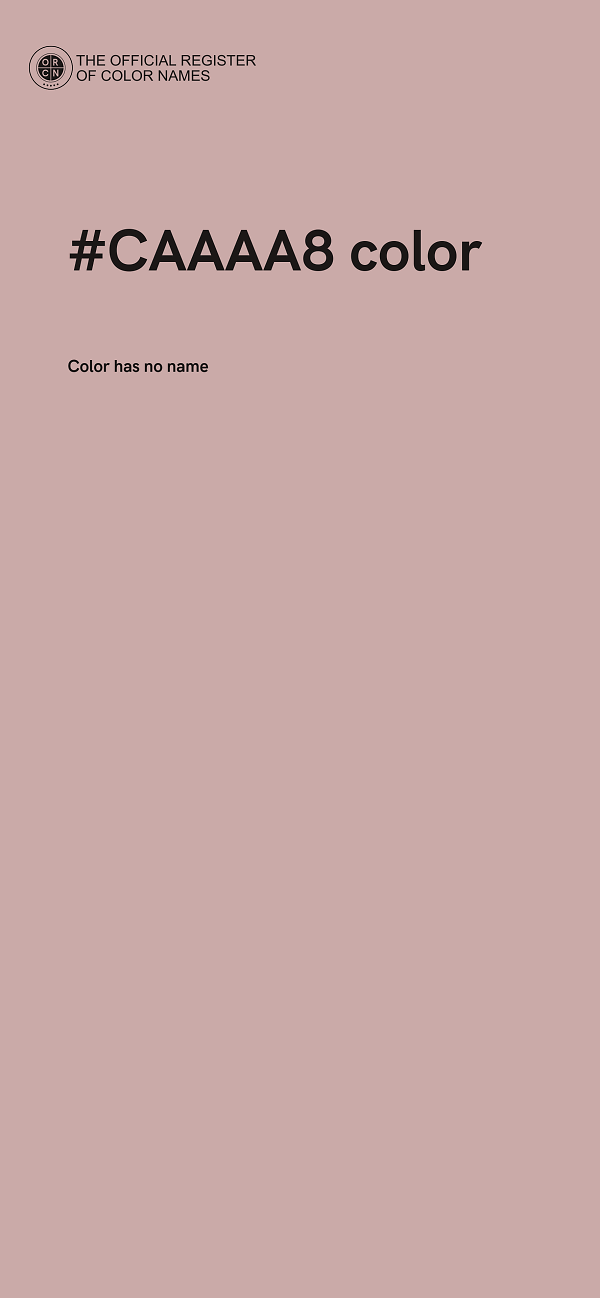 #CAAAA8 color image
