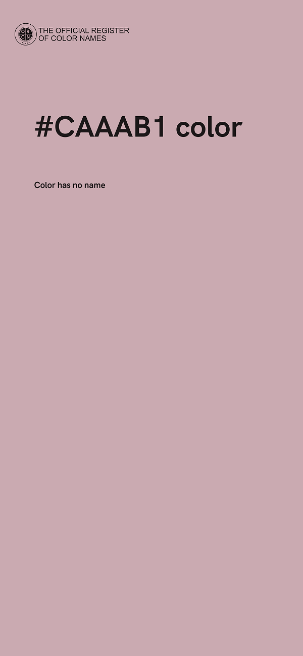 #CAAAB1 color image