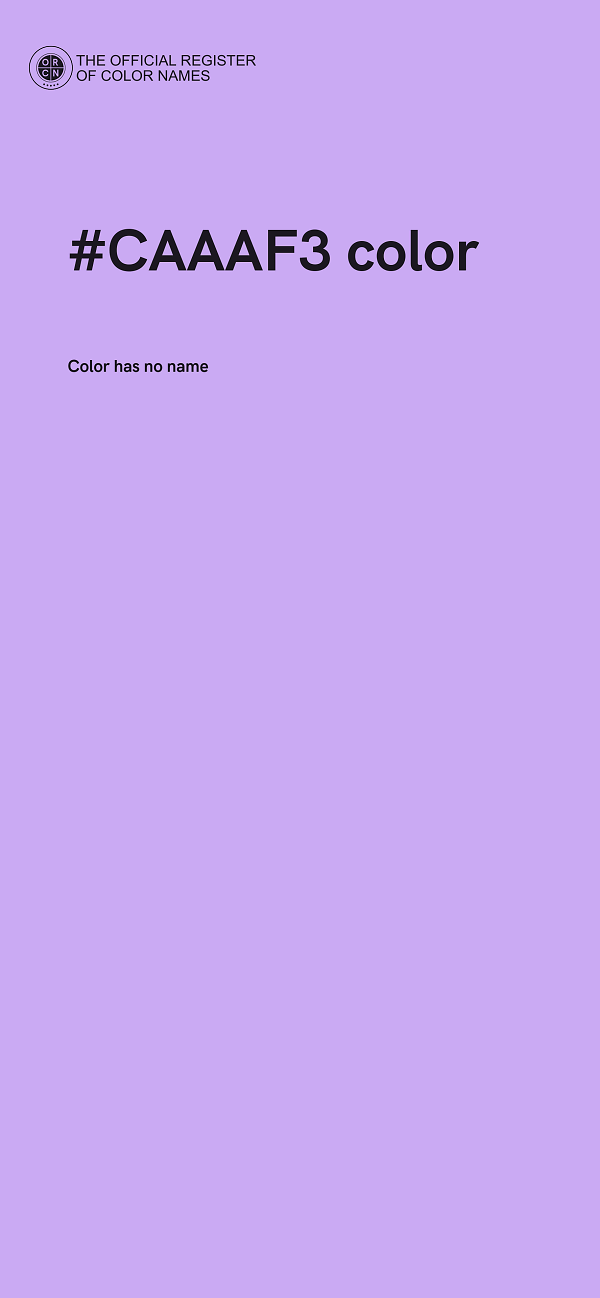 #CAAAF3 color image