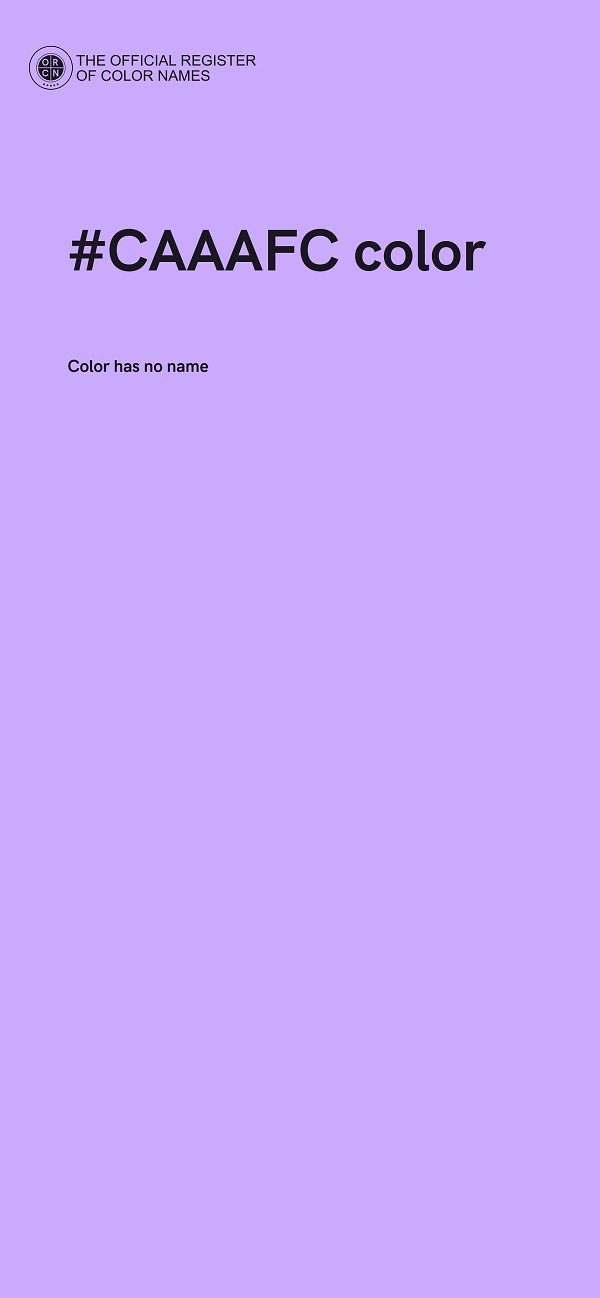 #CAAAFC color image