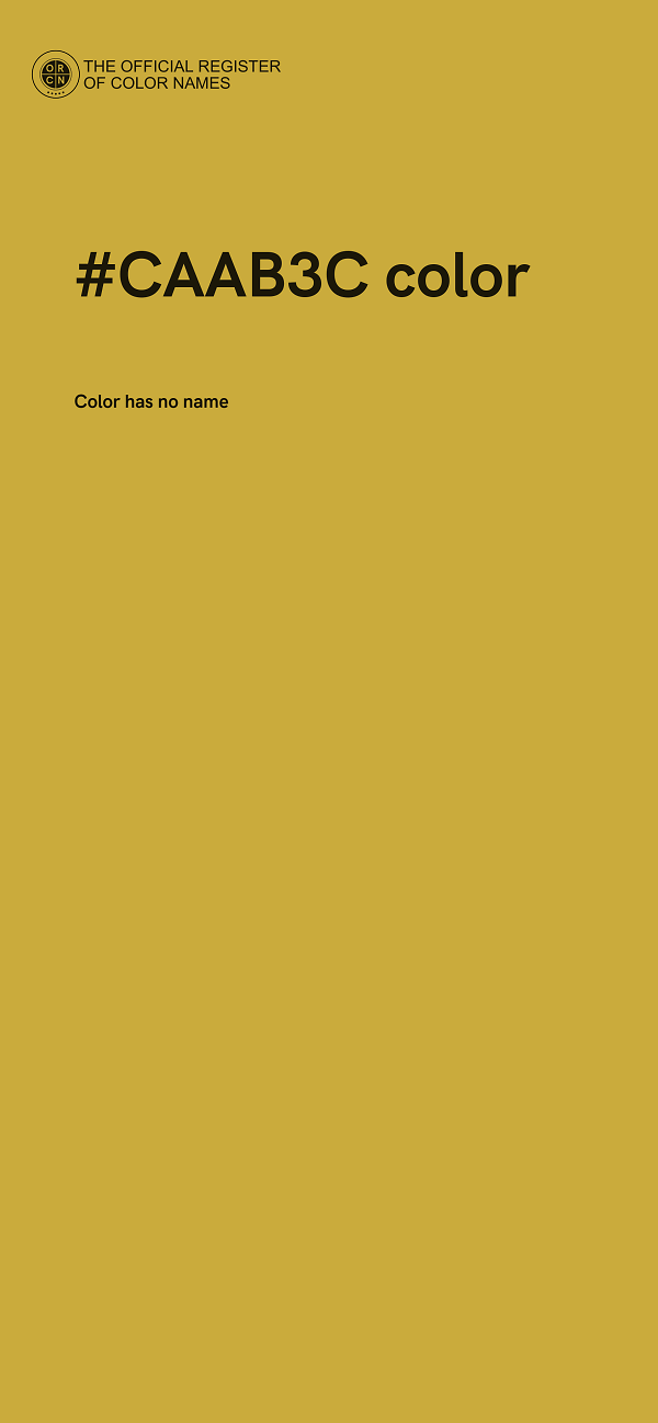 #CAAB3C color image