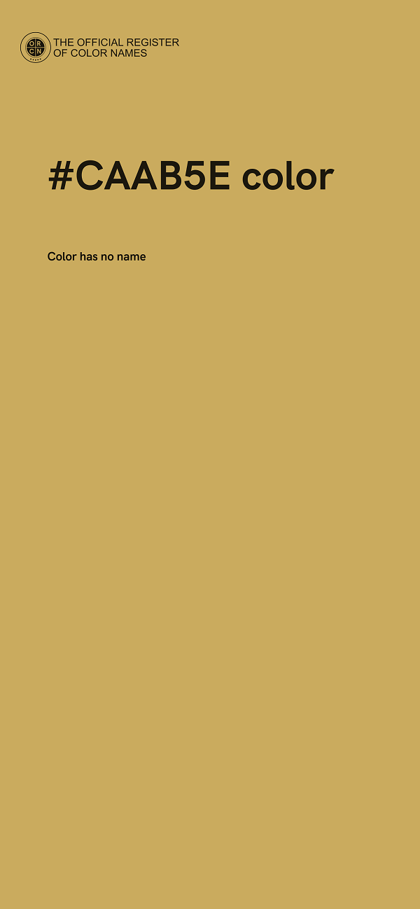 #CAAB5E color image