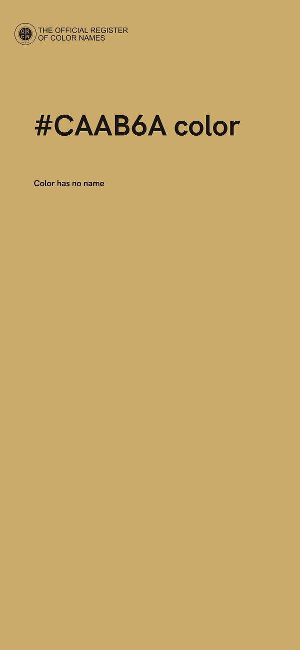 #CAAB6A color image