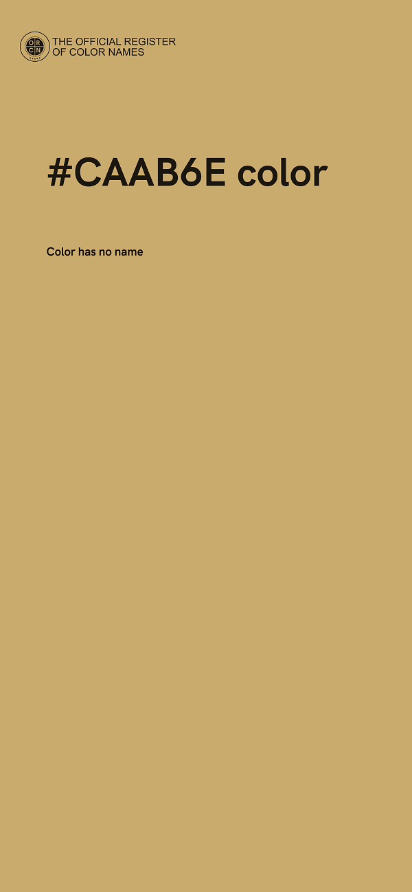 #CAAB6E color image