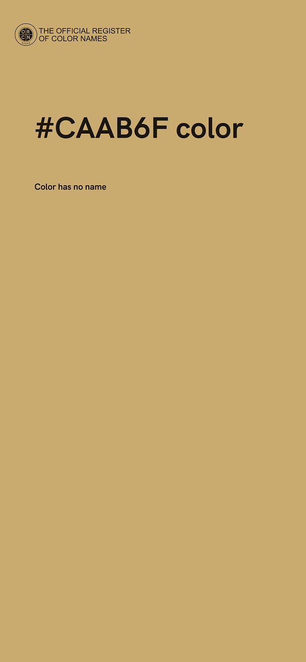 #CAAB6F color image