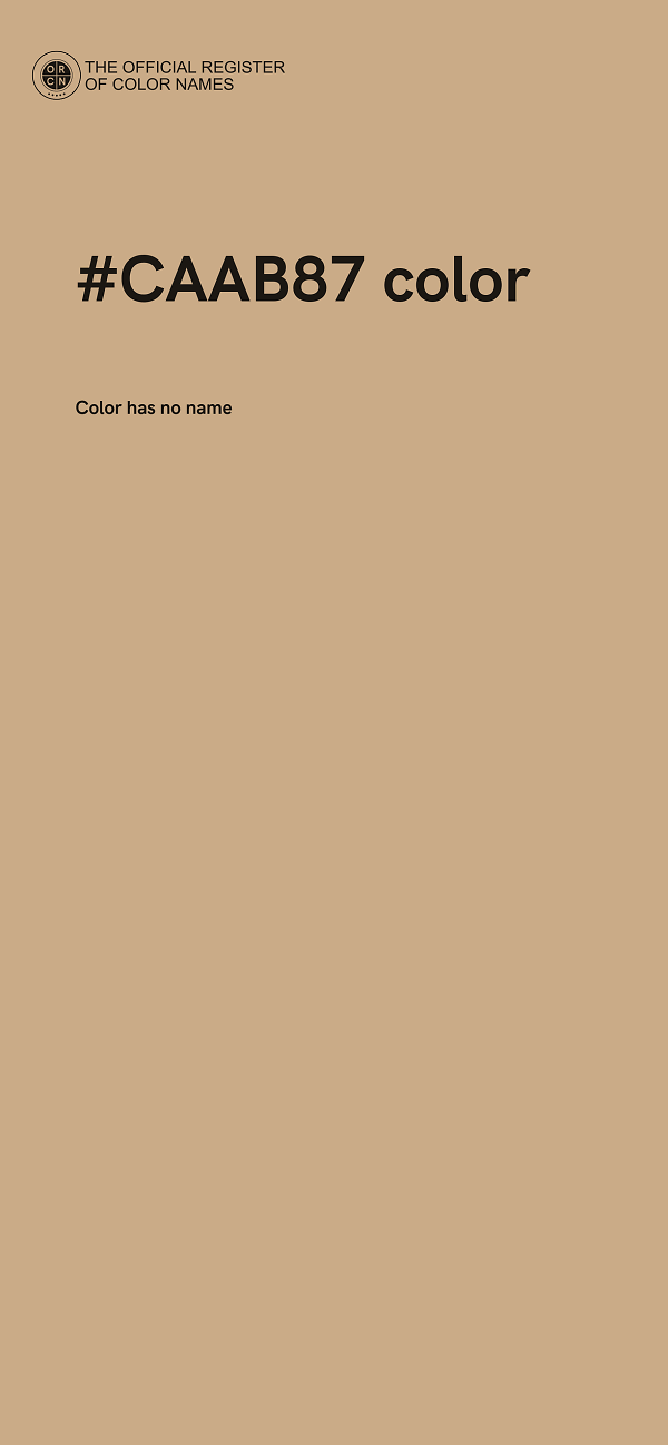 #CAAB87 color image