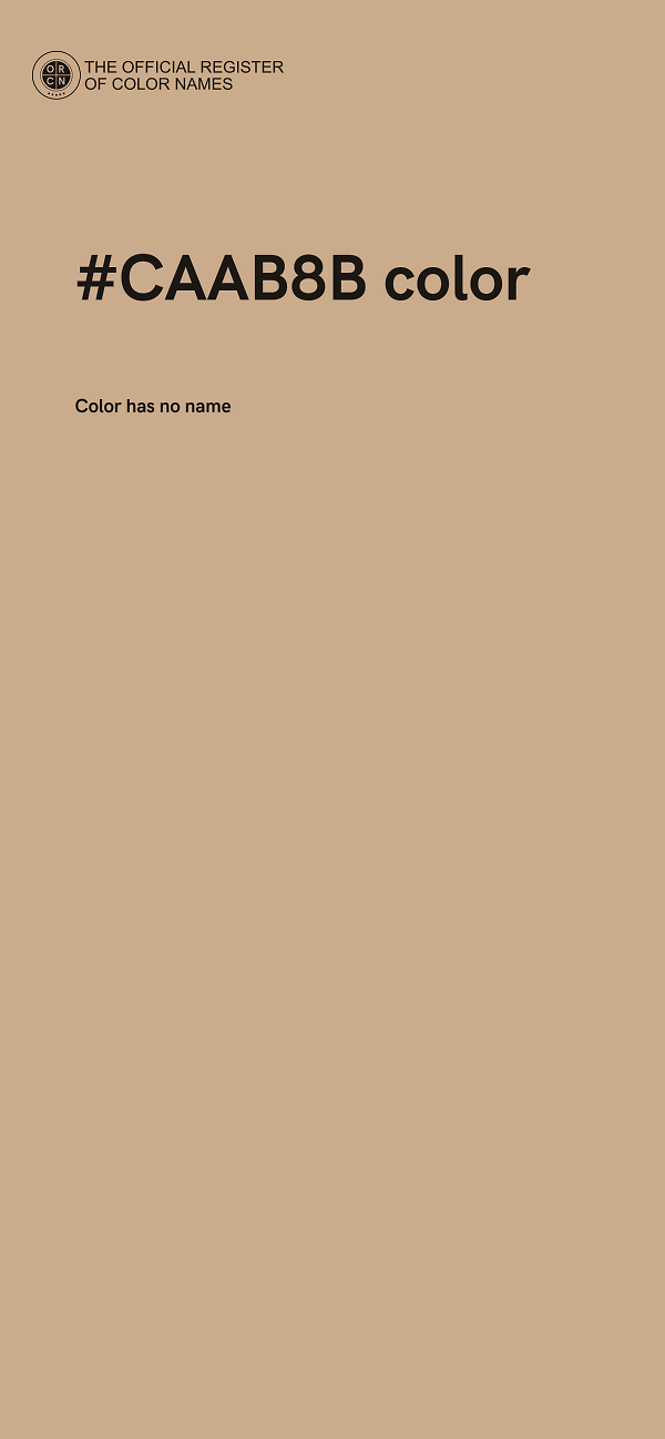 #CAAB8B color image