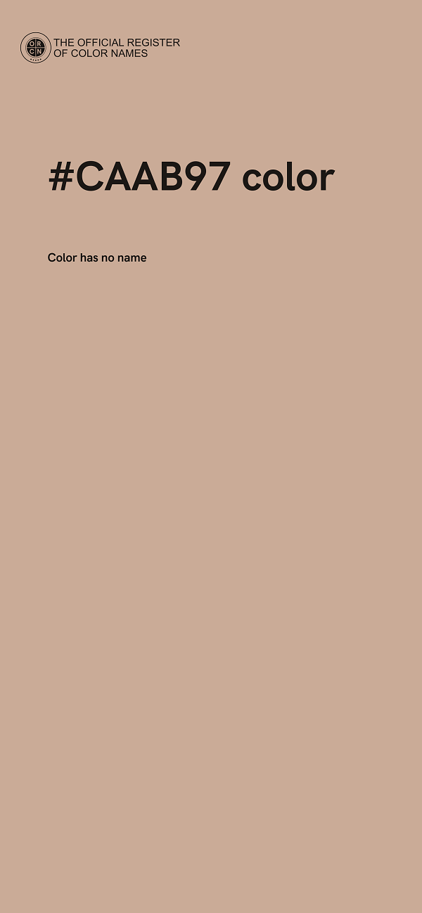 #CAAB97 color image
