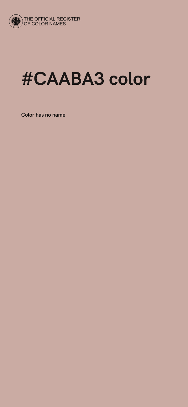 #CAABA3 color image