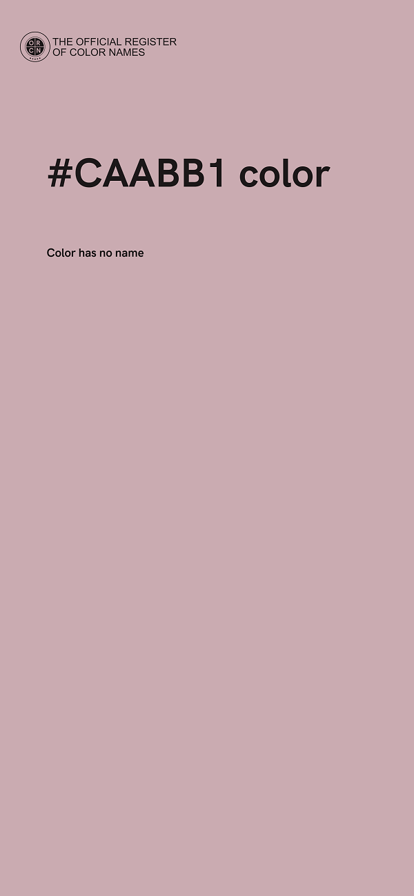 #CAABB1 color image
