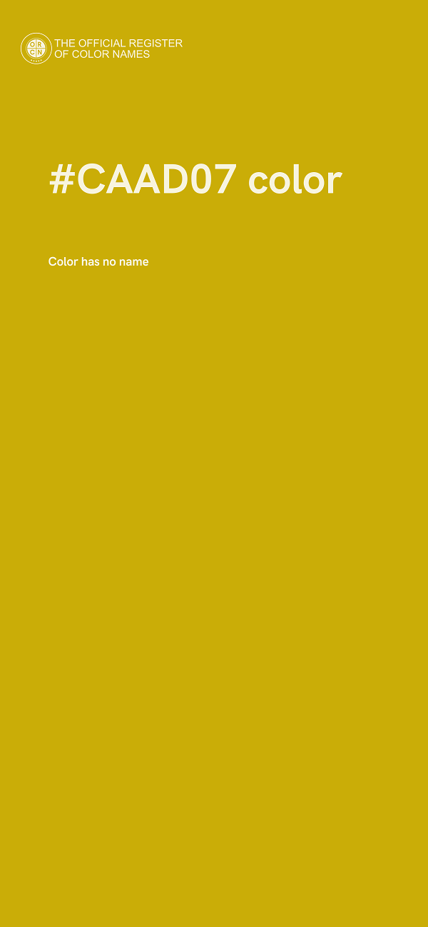 #CAAD07 color image