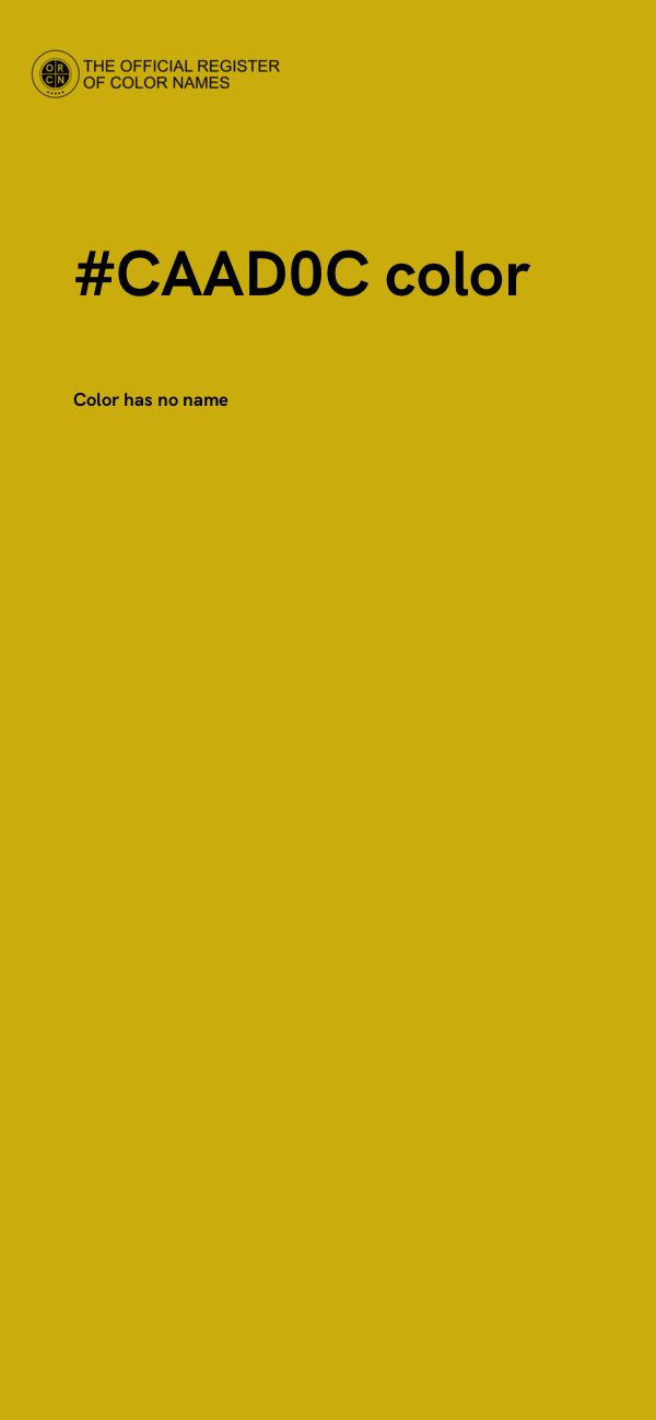 #CAAD0C color image