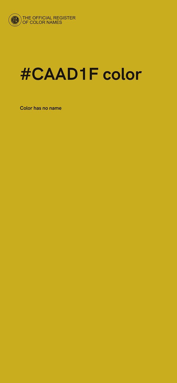 #CAAD1F color image