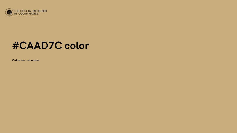 #CAAD7C color image