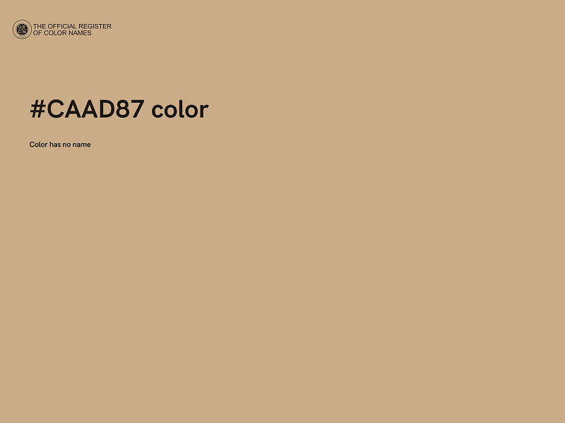 #CAAD87 color image