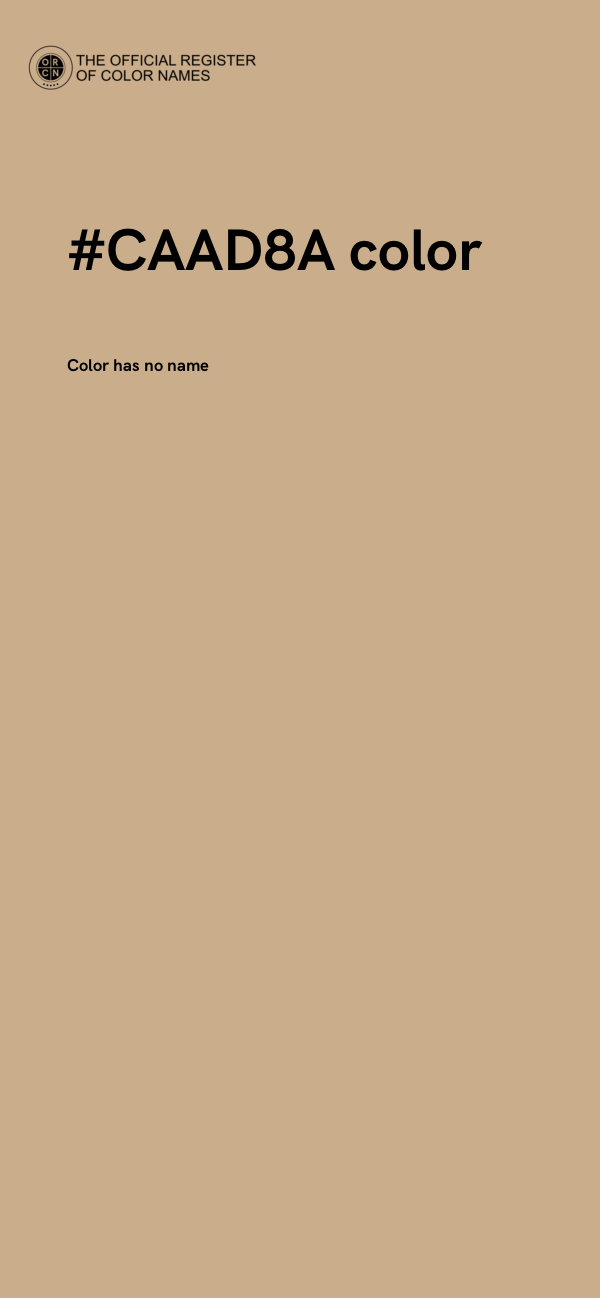 #CAAD8A color image