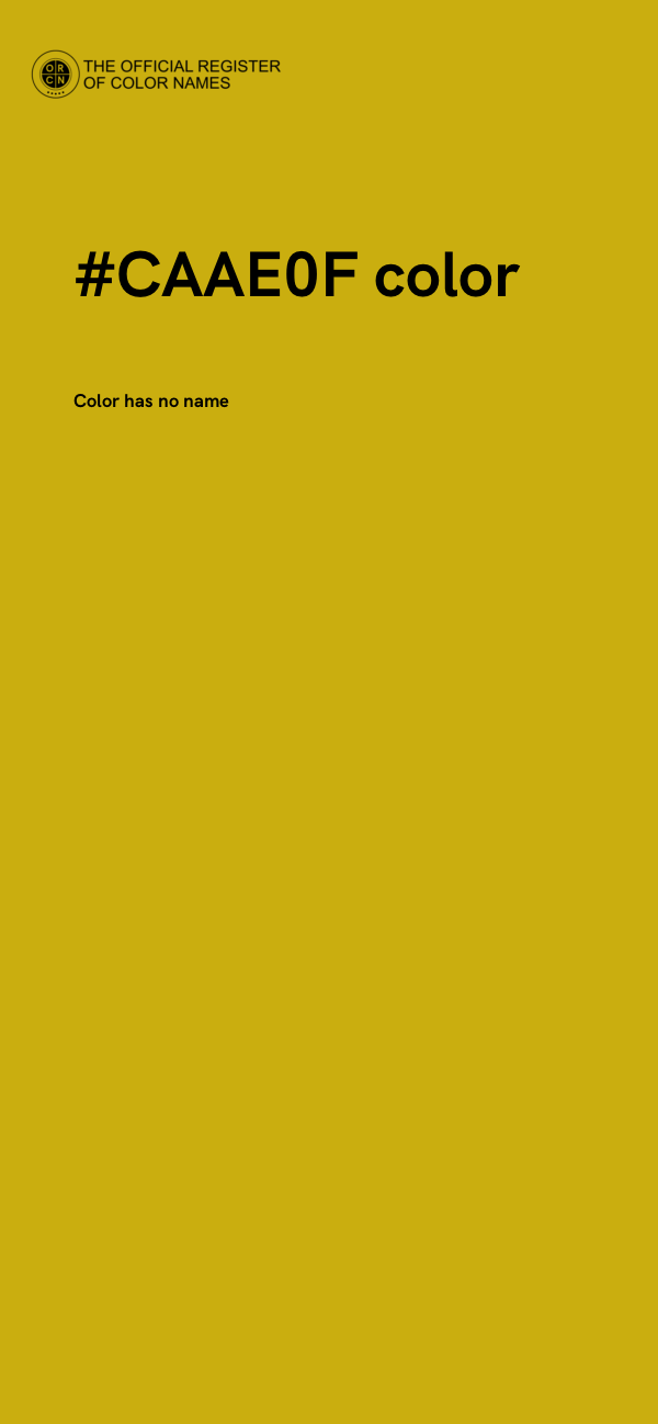 #CAAE0F color image