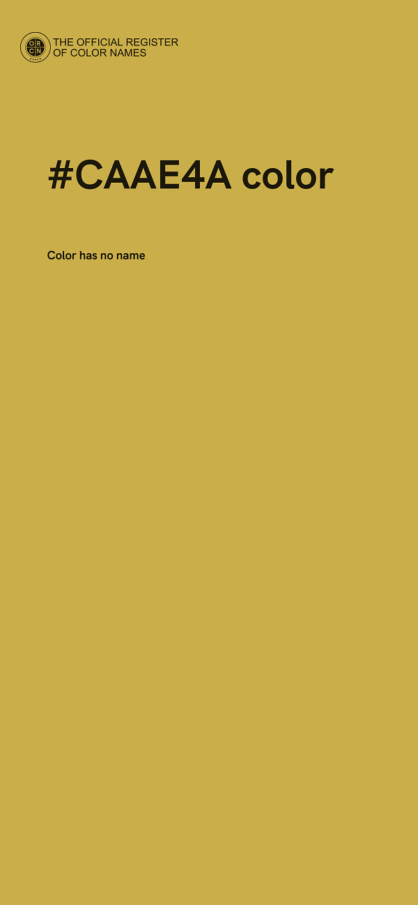 #CAAE4A color image