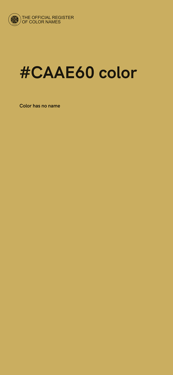 #CAAE60 color image