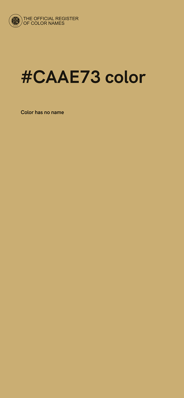 #CAAE73 color image