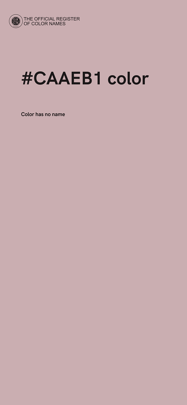 #CAAEB1 color image
