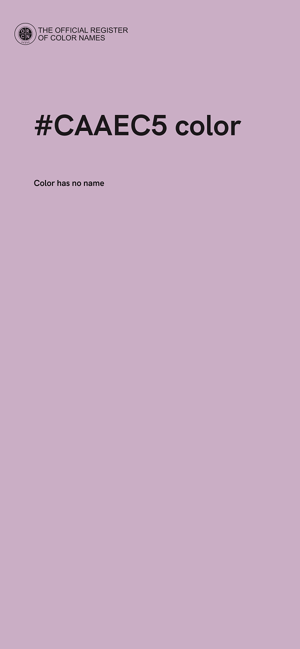 #CAAEC5 color image