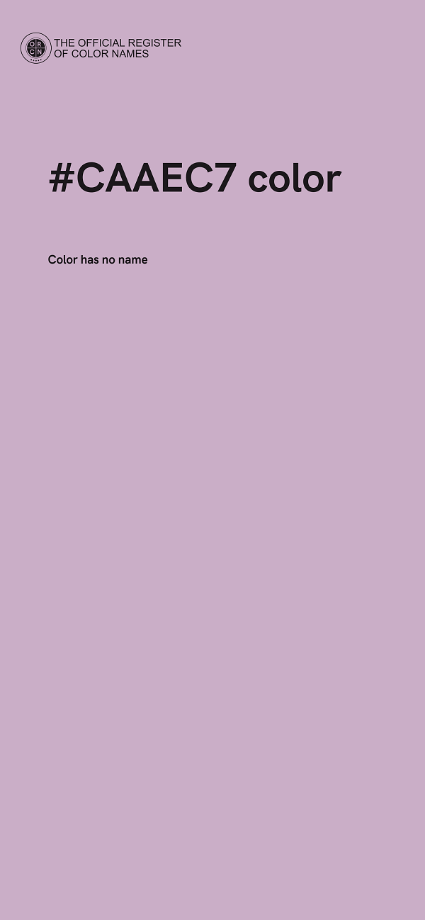 #CAAEC7 color image