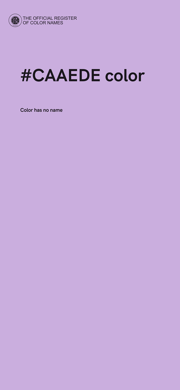 #CAAEDE color image