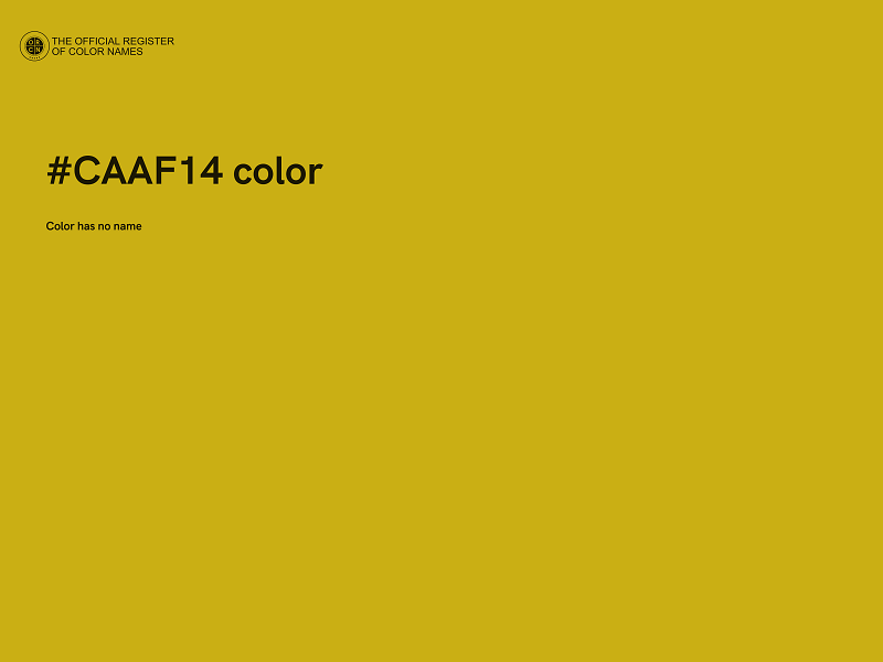 #CAAF14 color image