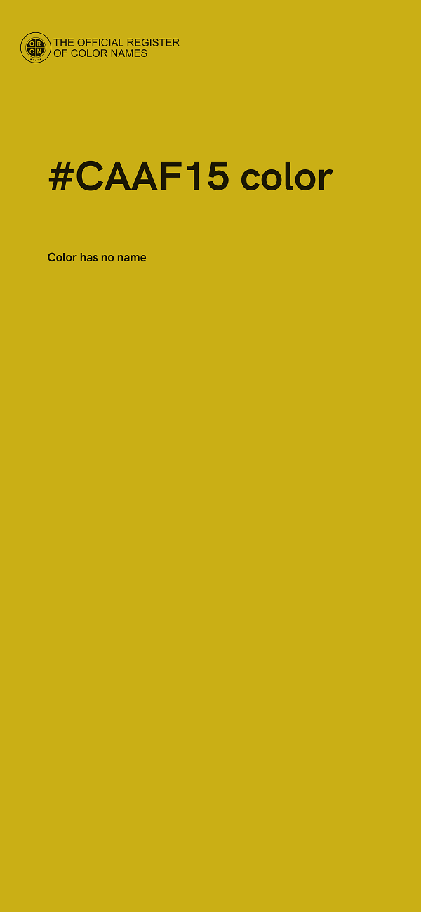 #CAAF15 color image